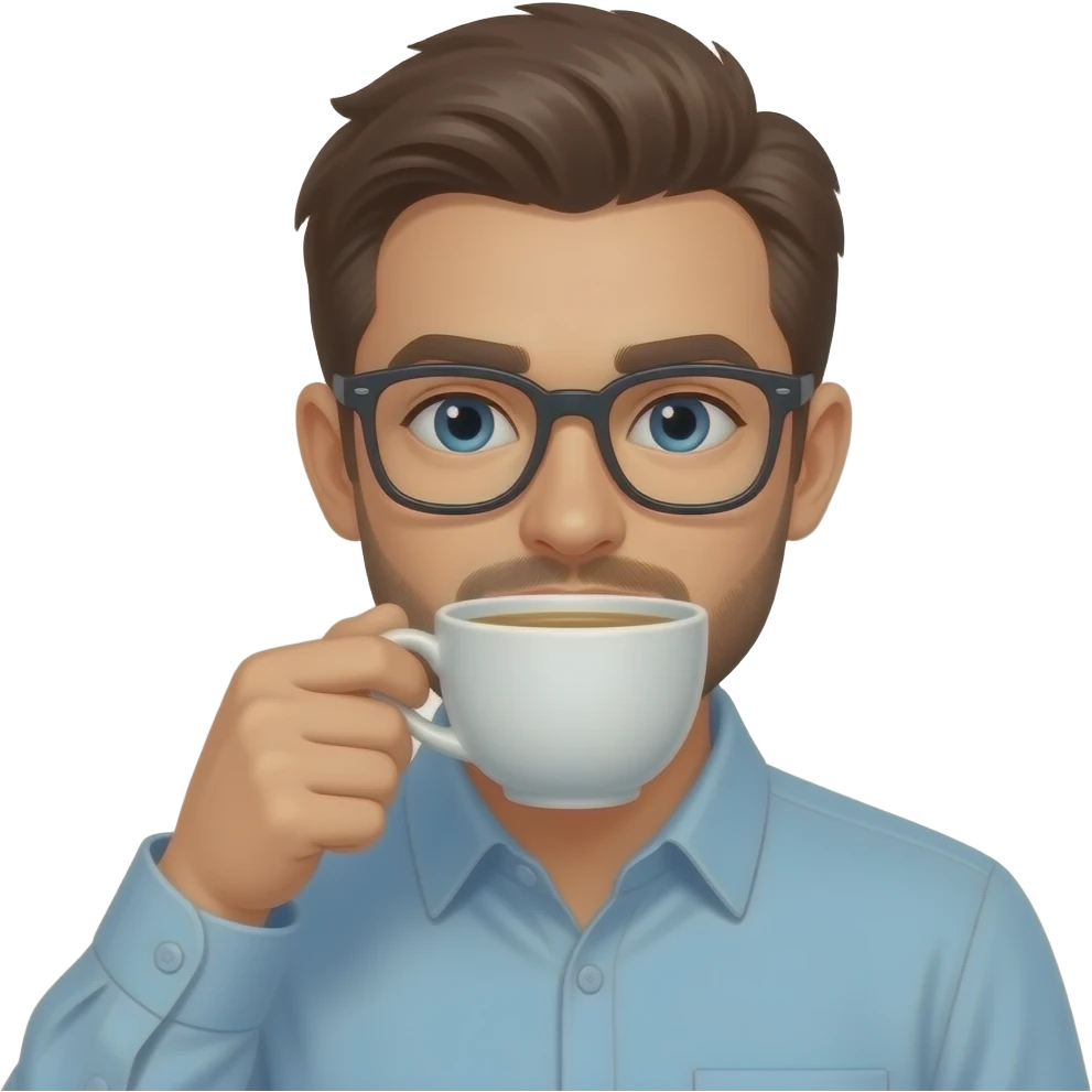 Sipping tea emoji
