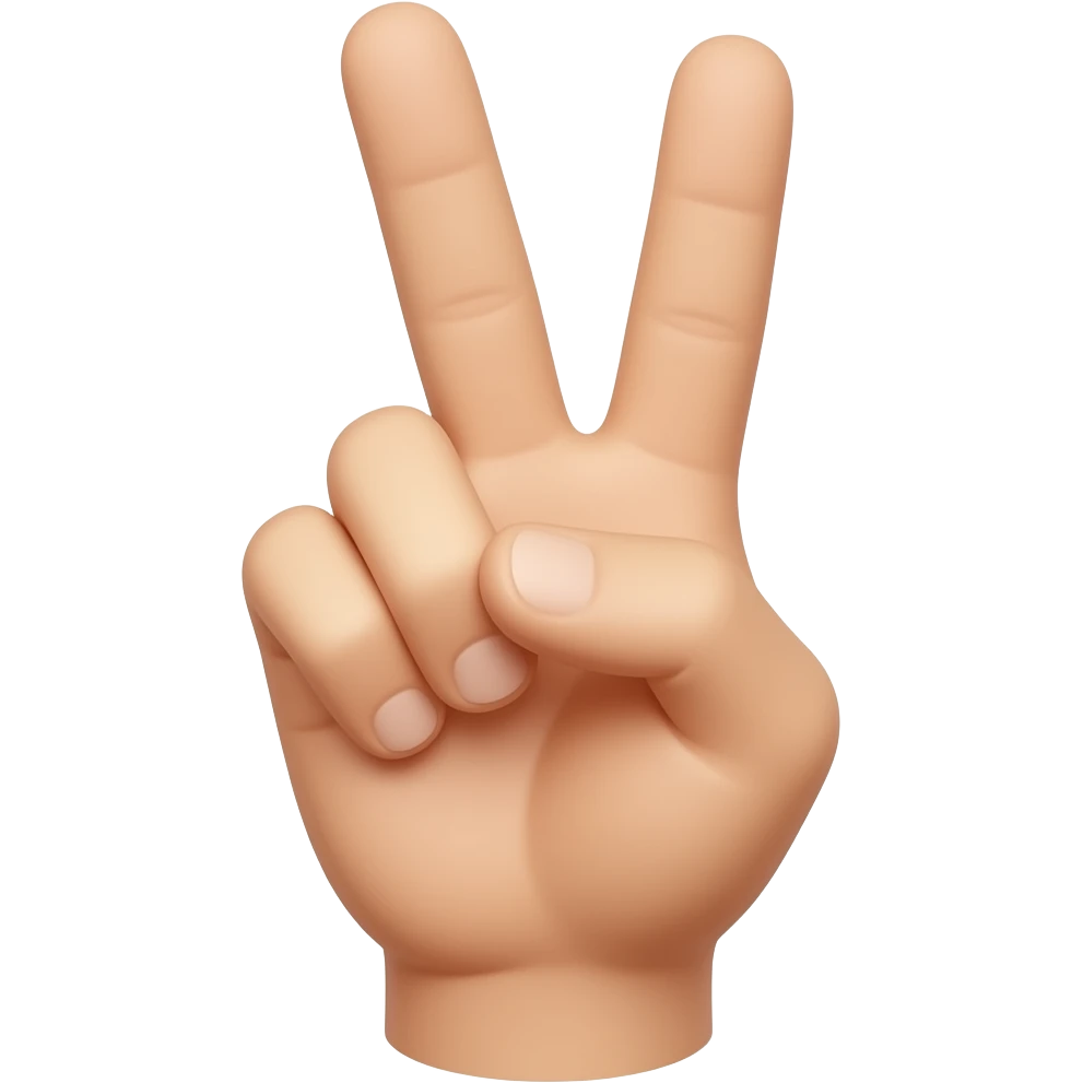 + Victory Hand emoji