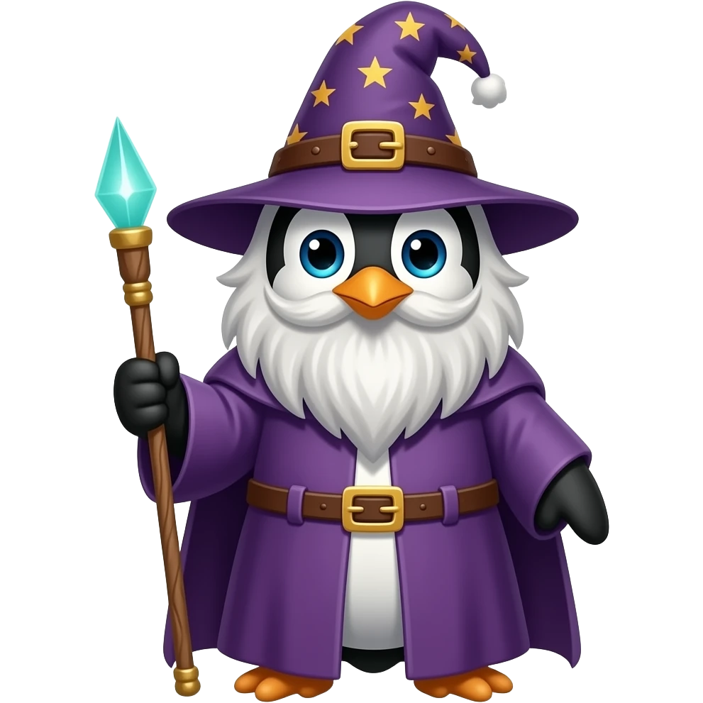 Penguin Wizard emoji