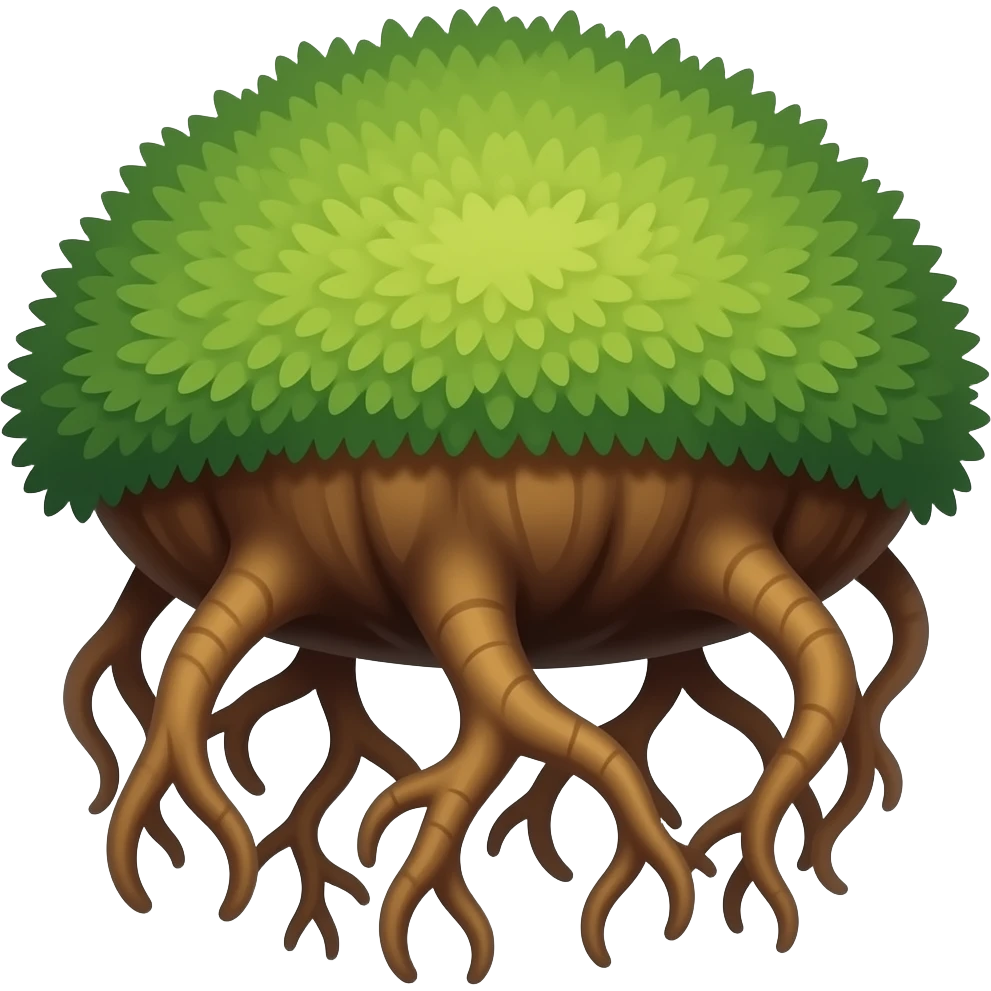 Big bulbous tree roots emoji