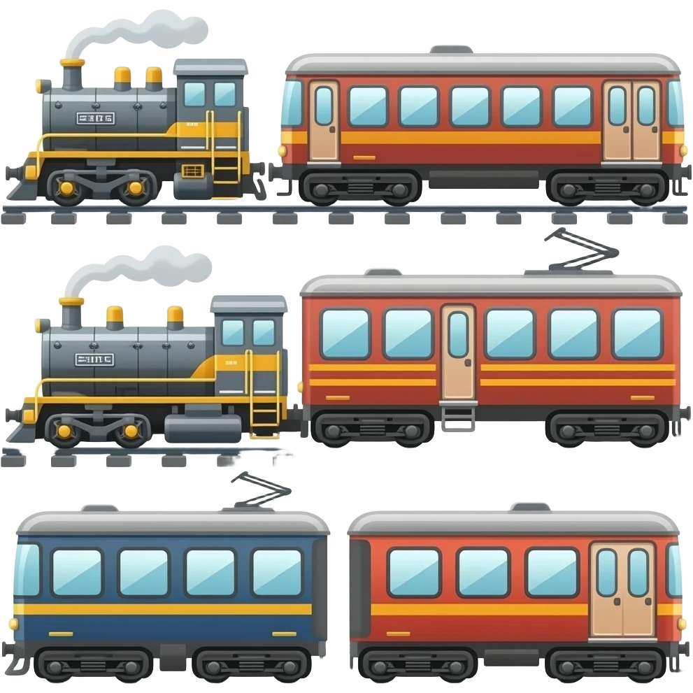 🚂🚃🚃🚃 emoji