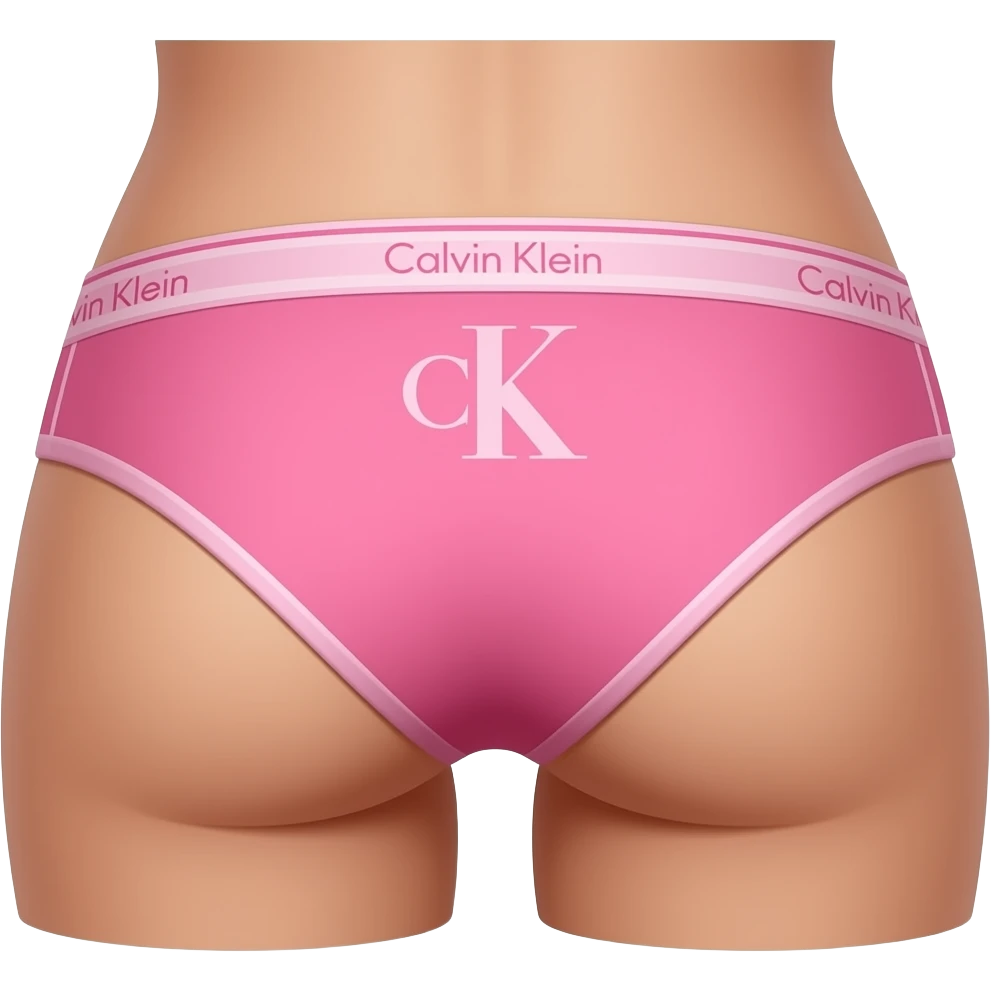 Розовый женские трусики с надписью Calvin Klein emoji