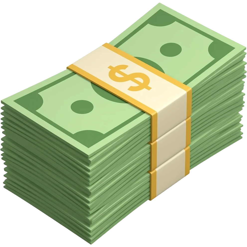 cash stack emoji