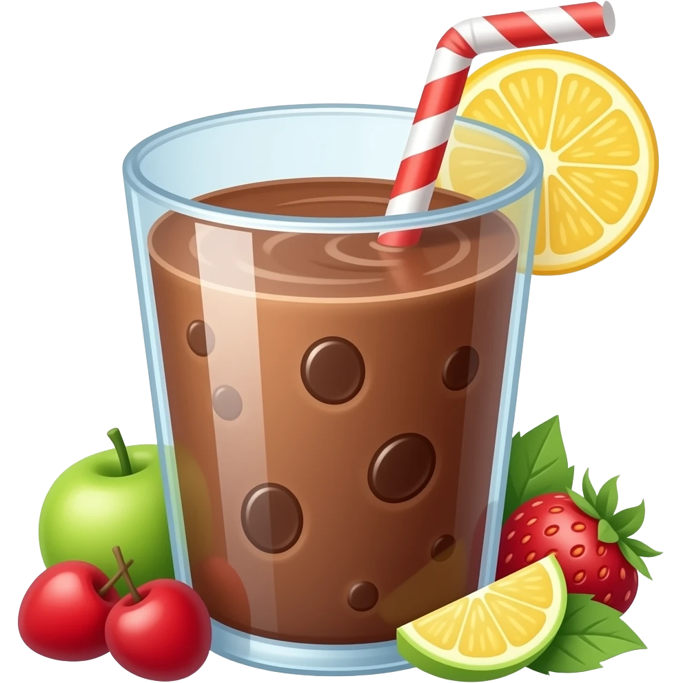 Smoothie chocolate emoji