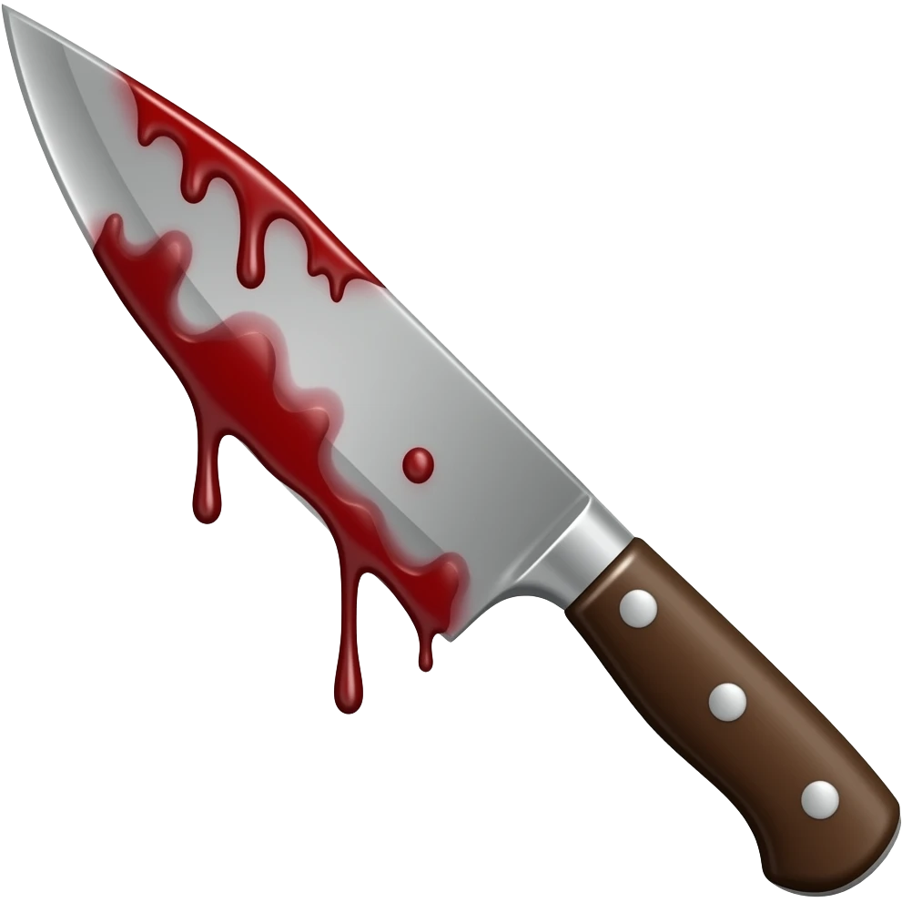 cuchillo con sangre emoji