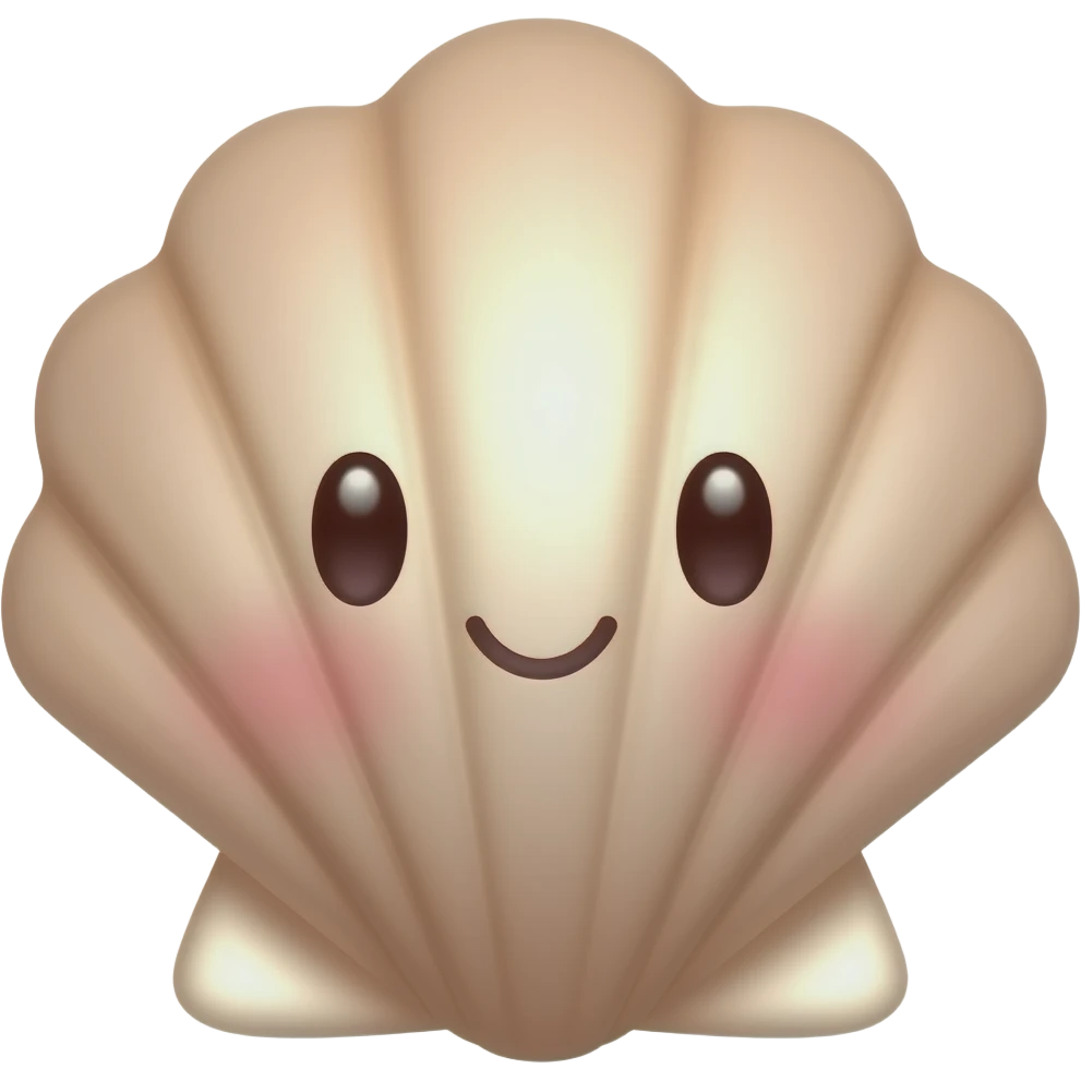 Милая ракушка emoji