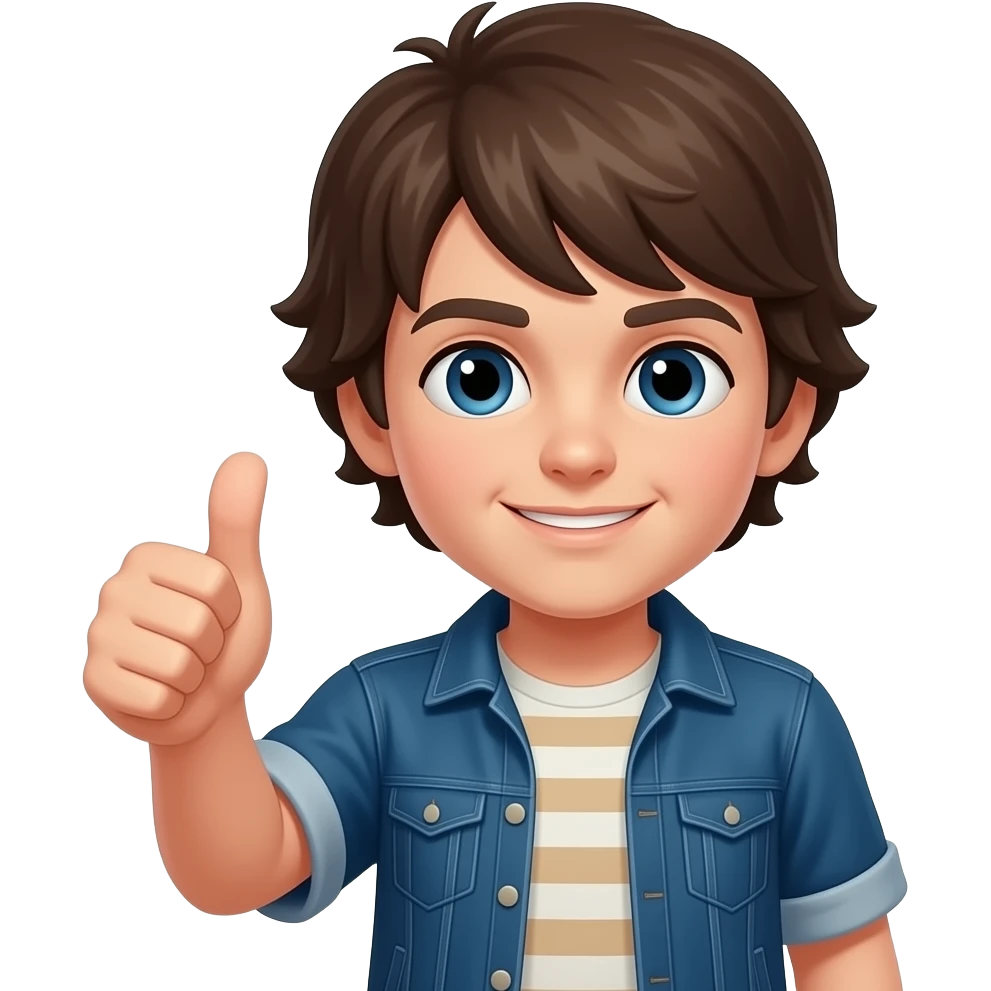 Stranger things  characters with  thumbs up emoji