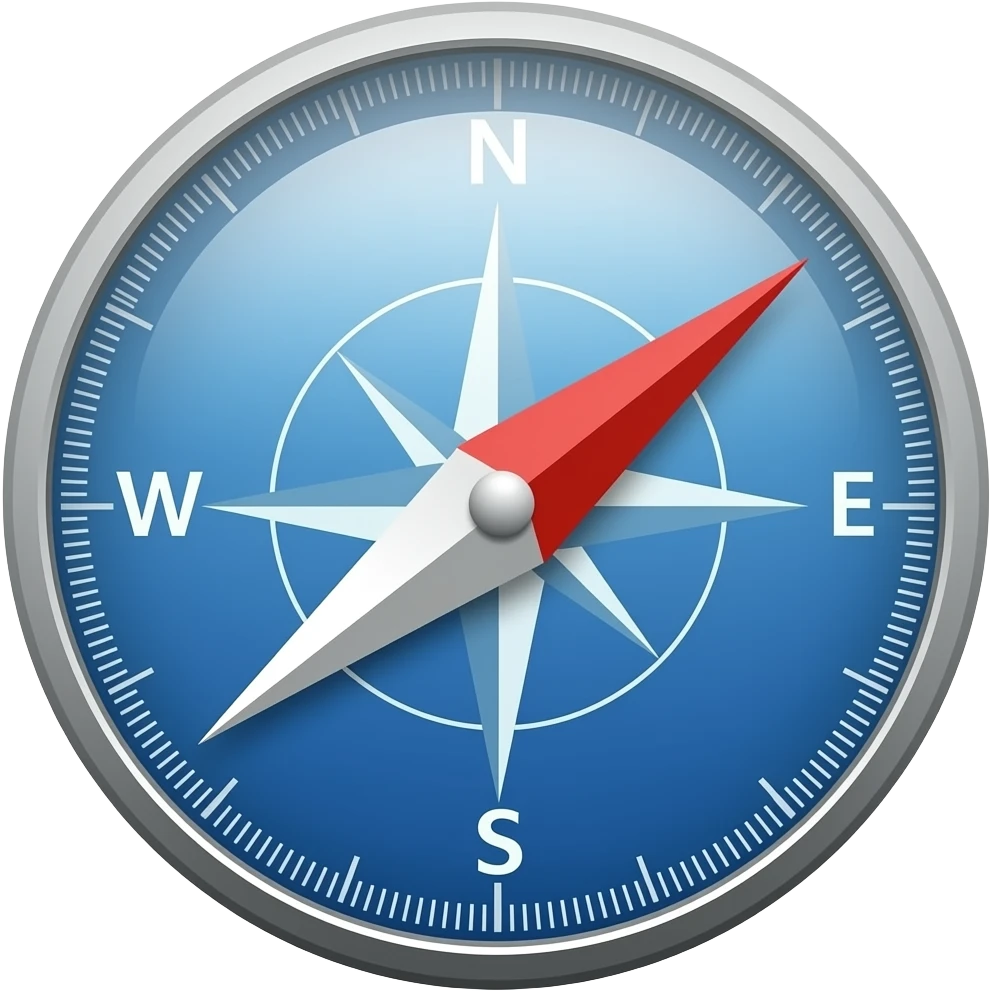 south direction compass emoji