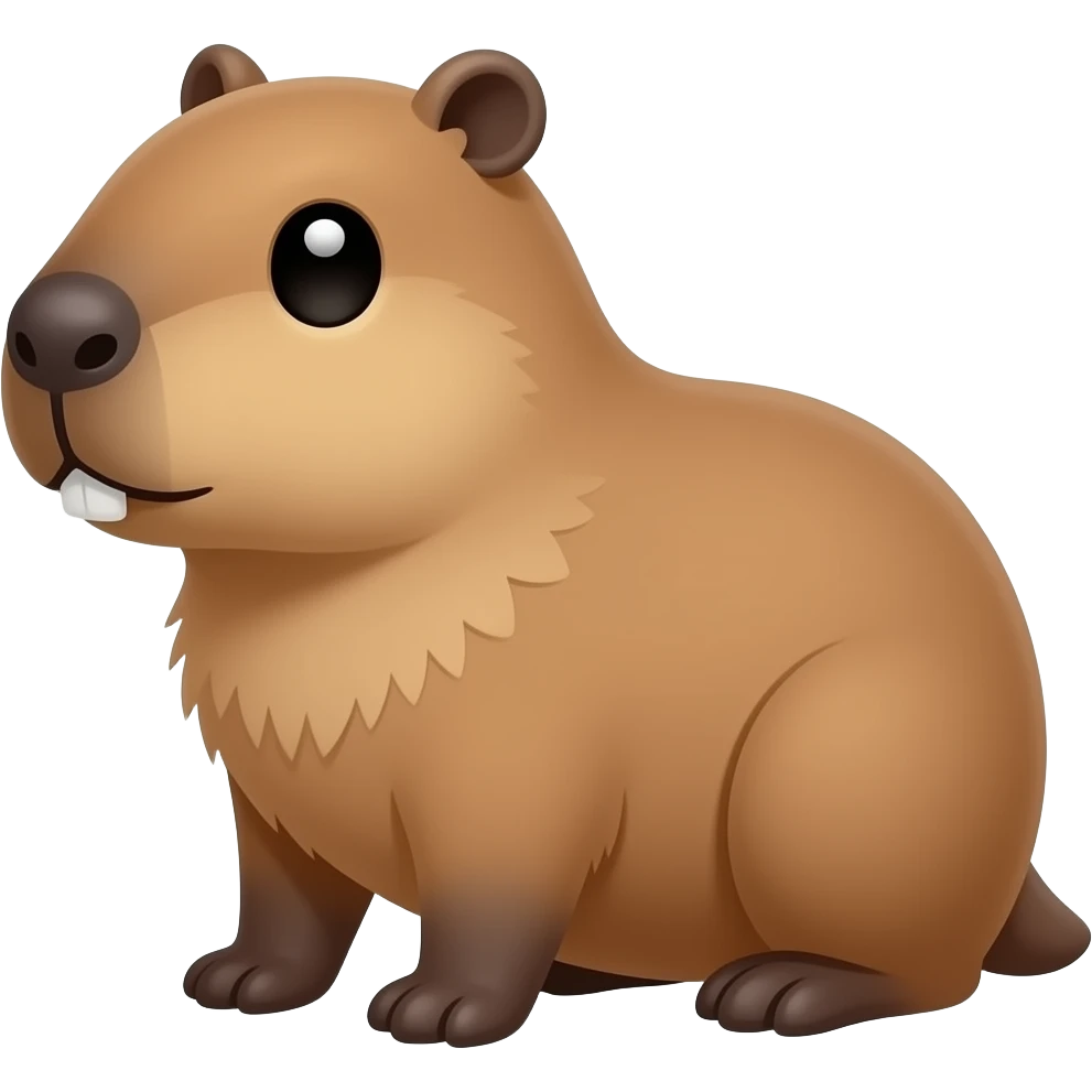 cartoon capybara emoji