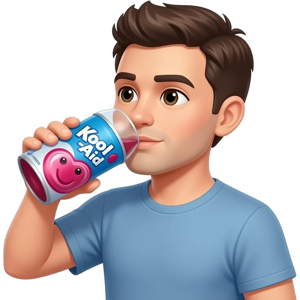 Keep drinking the Koolaid emoji