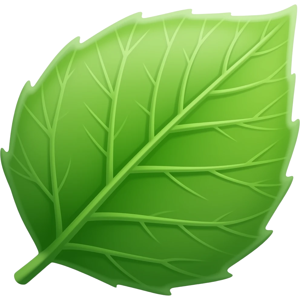 cedar leaf green emoji