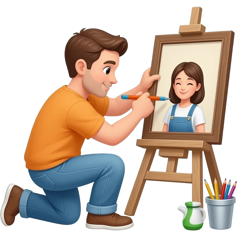Мужчина строит семью emoji