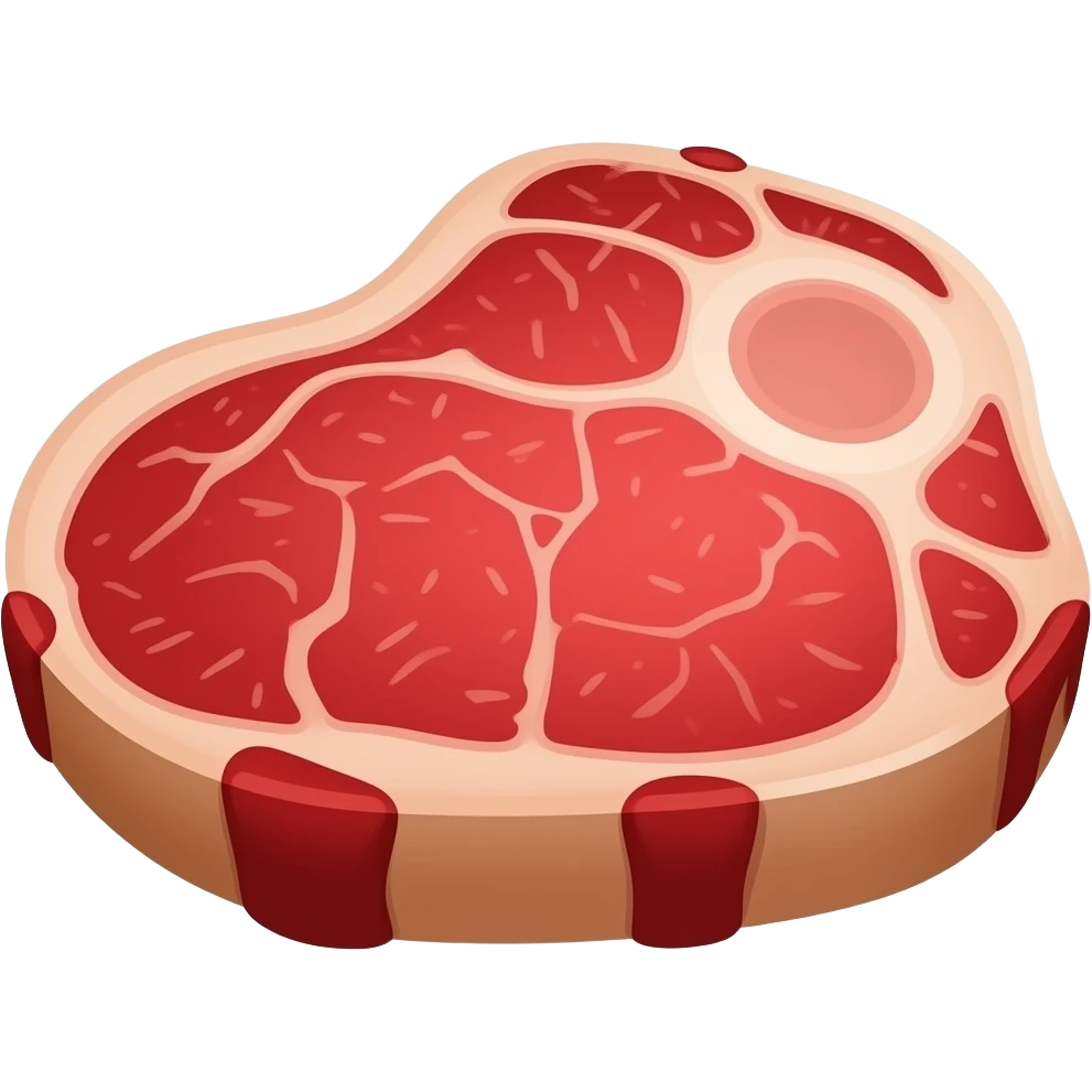 red meat emoji