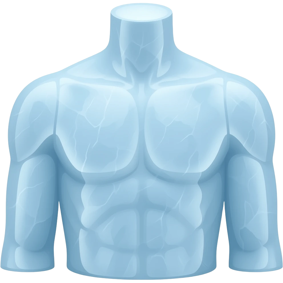 cartoon style less detailed frozen mannequin emoji