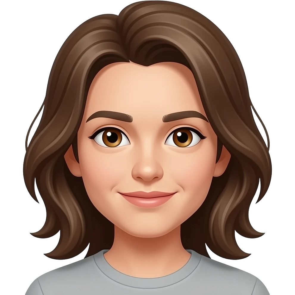 Use this making hair longer and eyes brown emoji