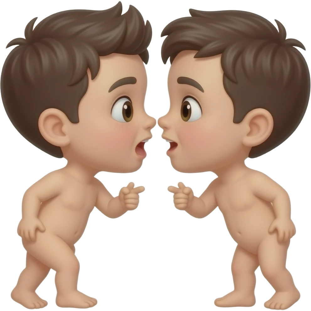 2 Boys naked bite butt On the other emoji