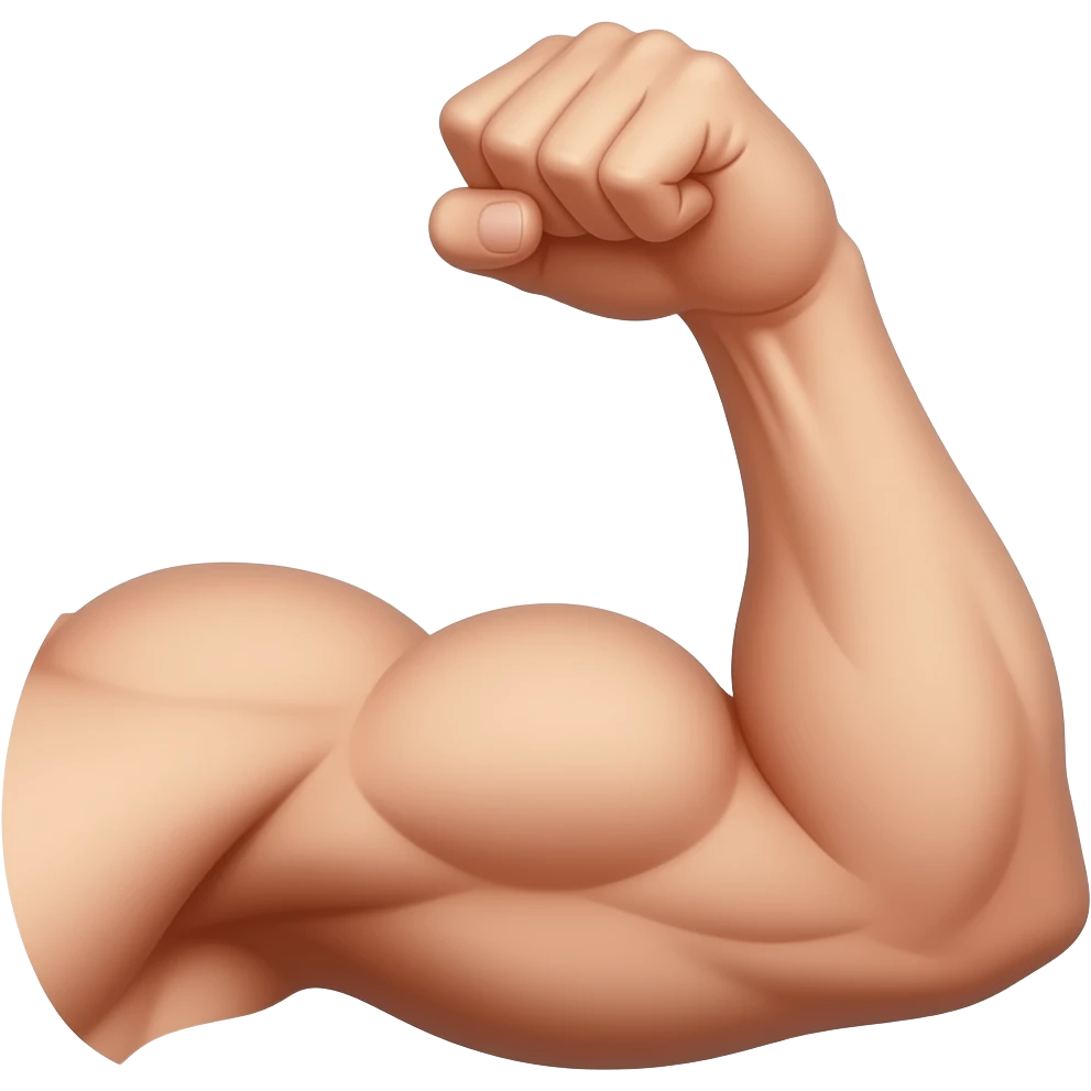 Right strength arm emoji