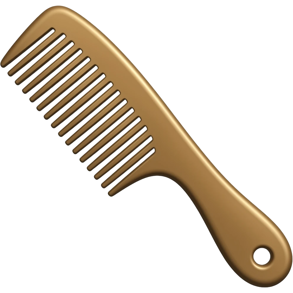 hair comb emoji