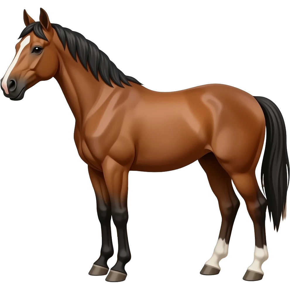 The horse is at the Big paddock BIG fence. emoji