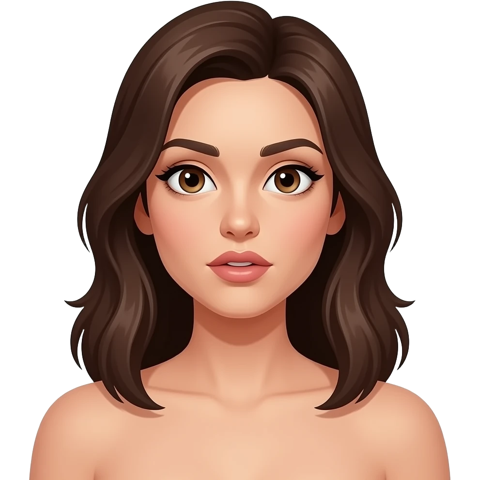 Desnuda y cachonda emoji