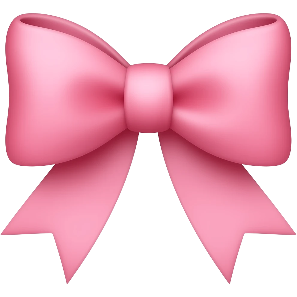 Pink bow emoji