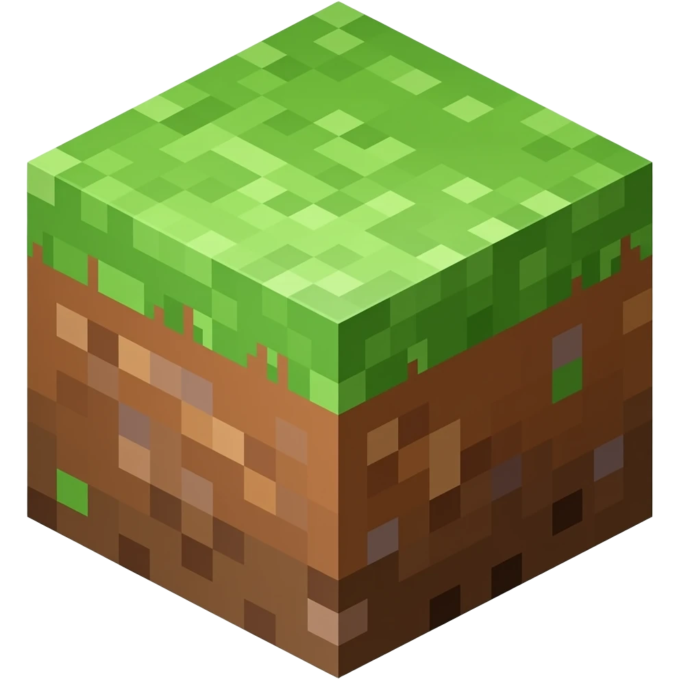 Minecraft grass block emoji