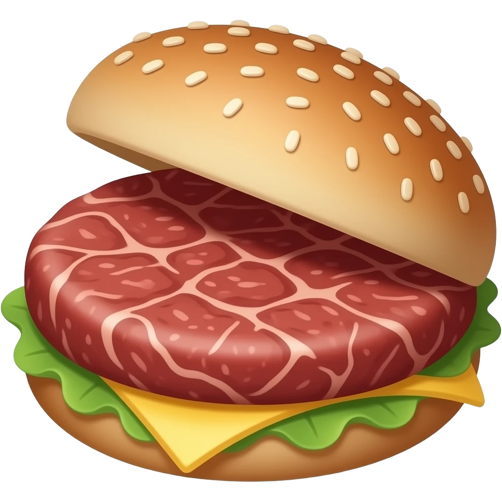 Meat patty emoji