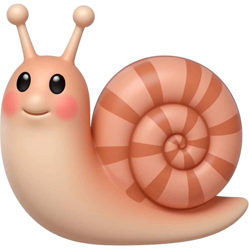 Make a slug with a fat face emoji