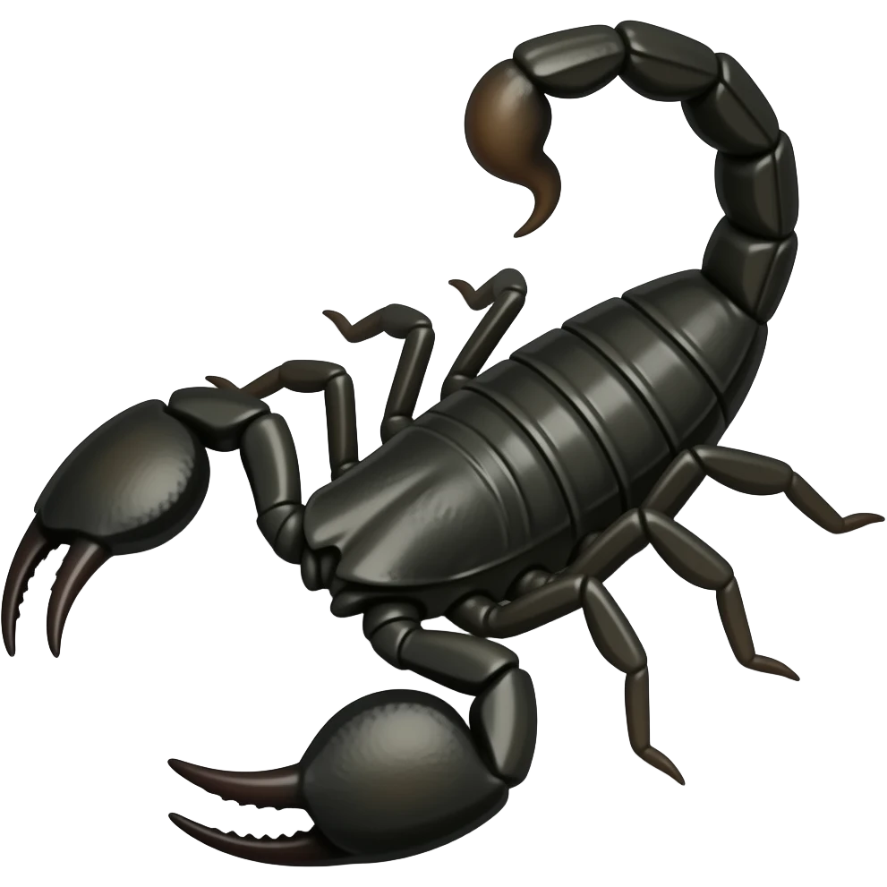 Black scorpion emoji