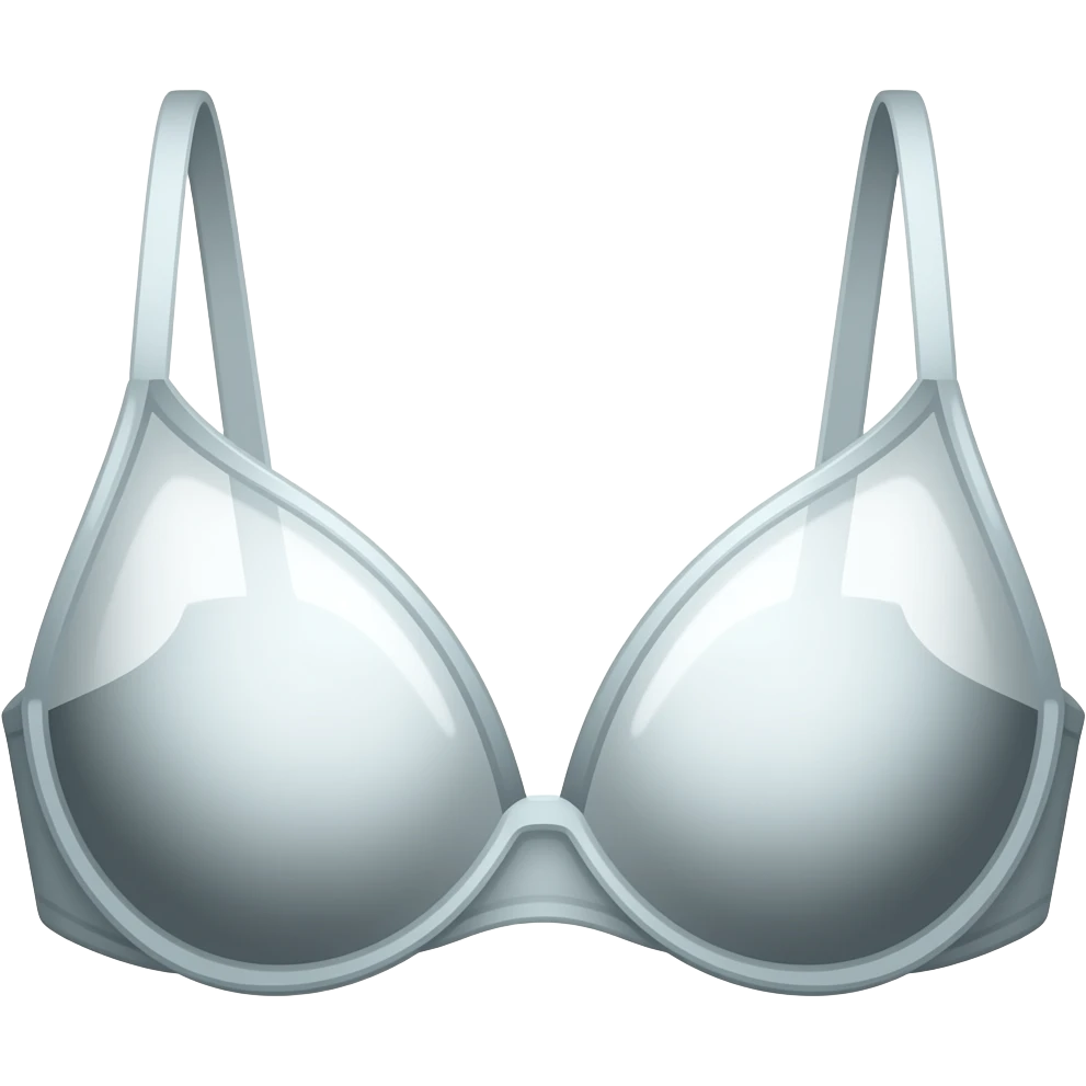 Transparent bra emoji