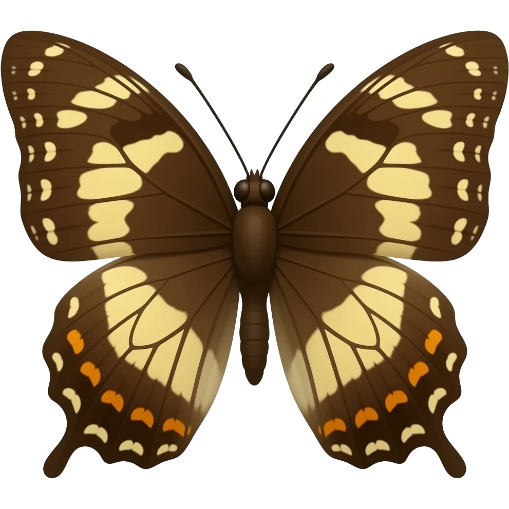 brown butterfly emoji