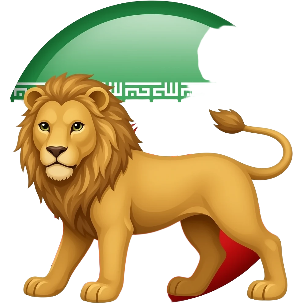 ایموجی پرچم شیر و خورشید emoji