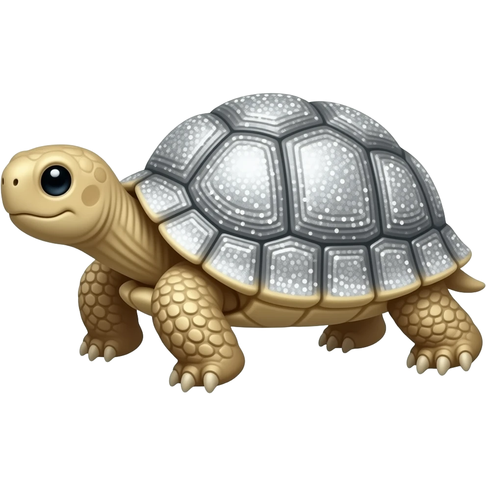 Glitter tortoise emoji
