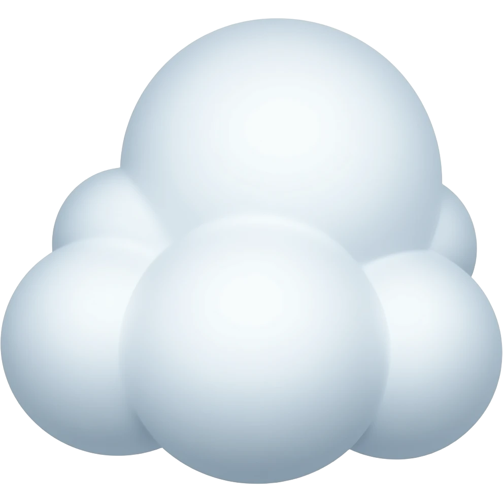 fluffy cloud emoji