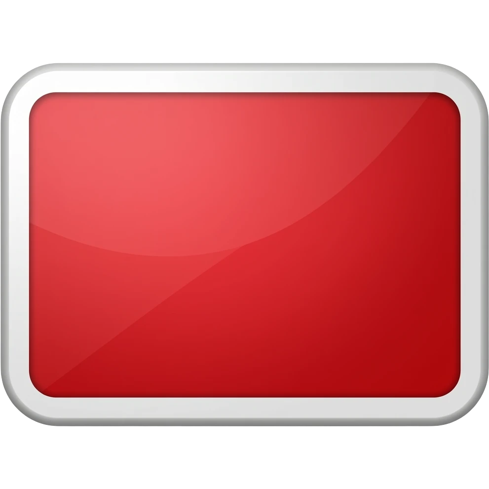 rectangular red card emoji