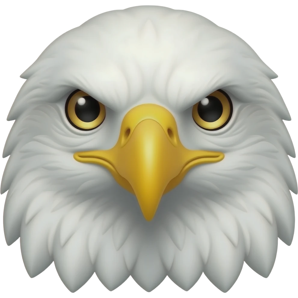 eagle's head front view emoji