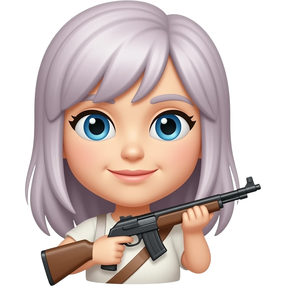сделай пак смайликов для твича с девочкой охотницей emoji