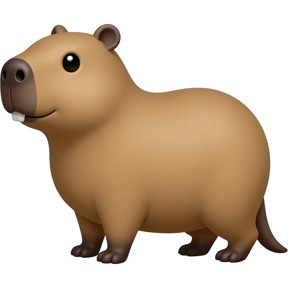 Peppa pig with a capybara emoji