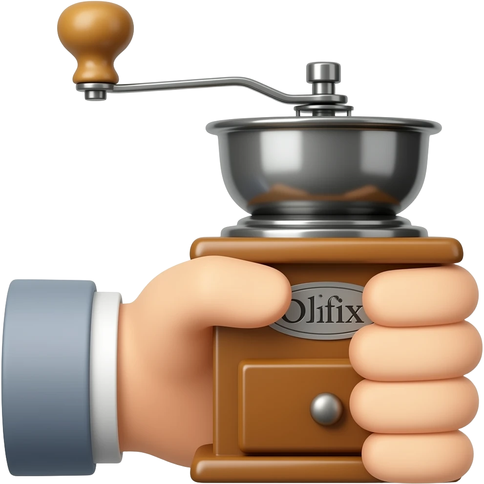 hand grinder coffee emoji
