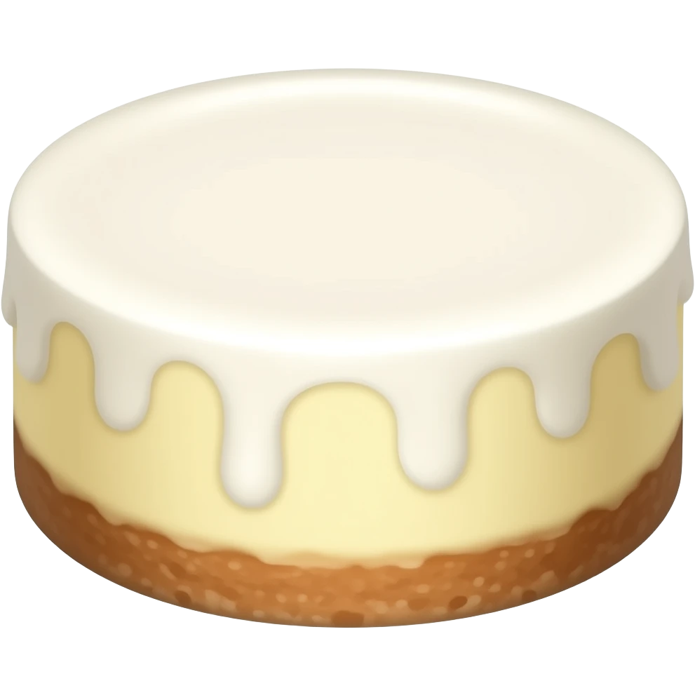 white cheesecake no topping emoji