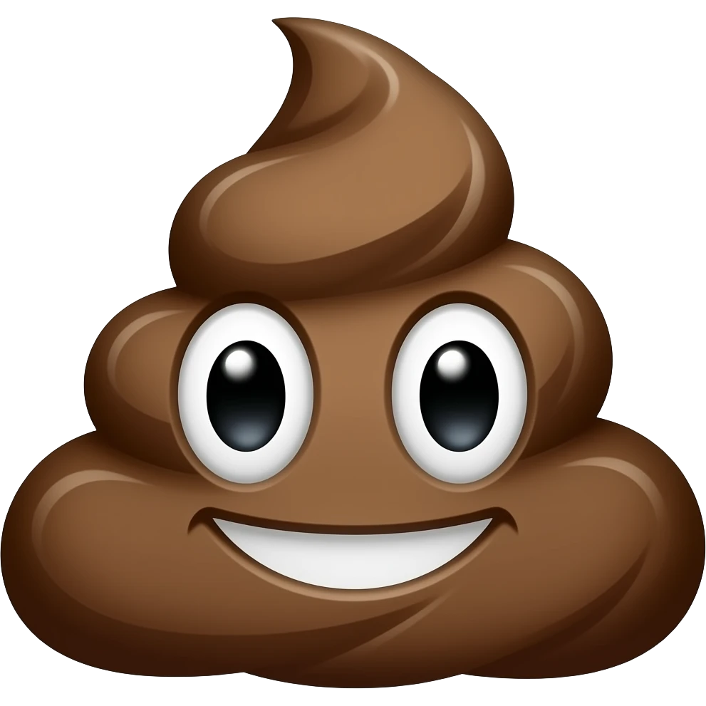 make me an emoji of poop n pee emoji