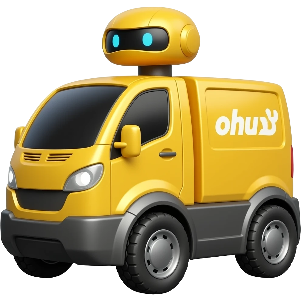 yellow delivery robot emoji