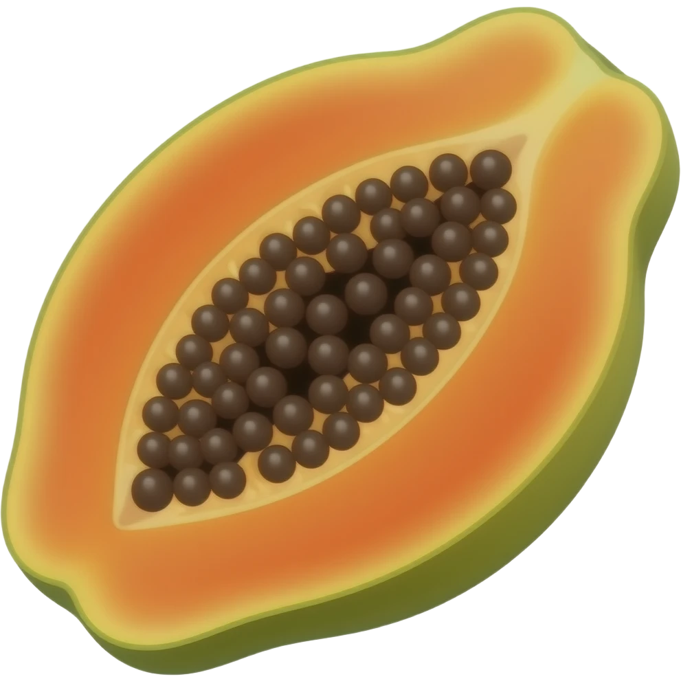 Papaya emoji