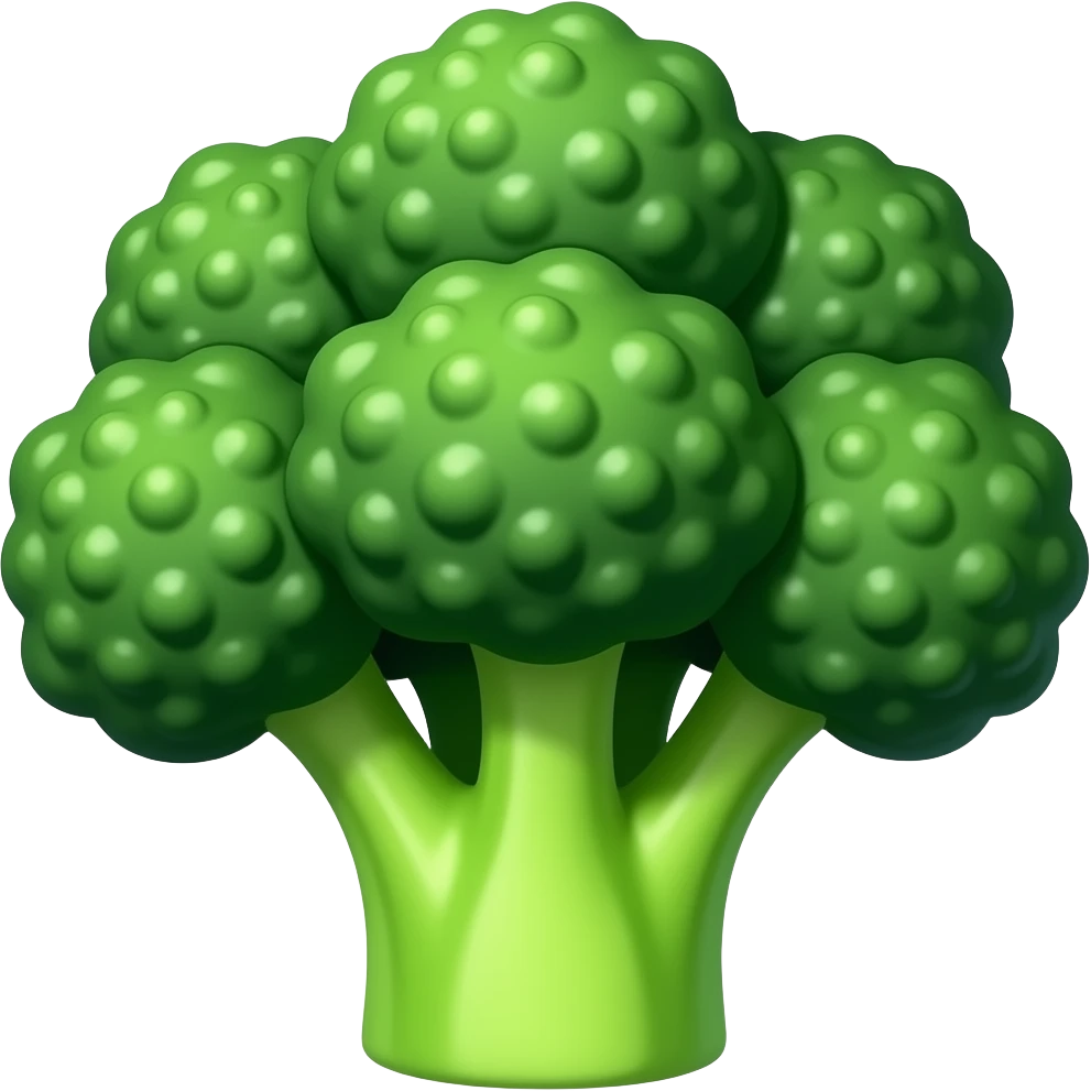 Broccoli cartoon emoji
