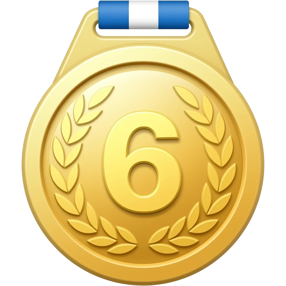 6th medal emoji