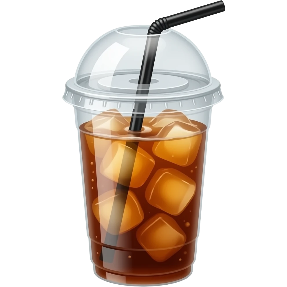 اصنع ايموجي كوب شاي مثلج بلاستيكي مع غطاء و ماصة emoji