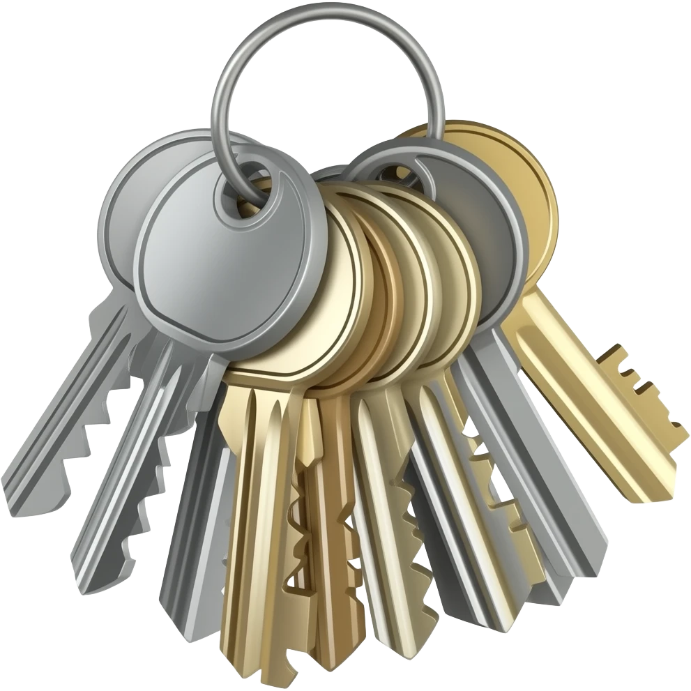 Big bunch of keys emoji