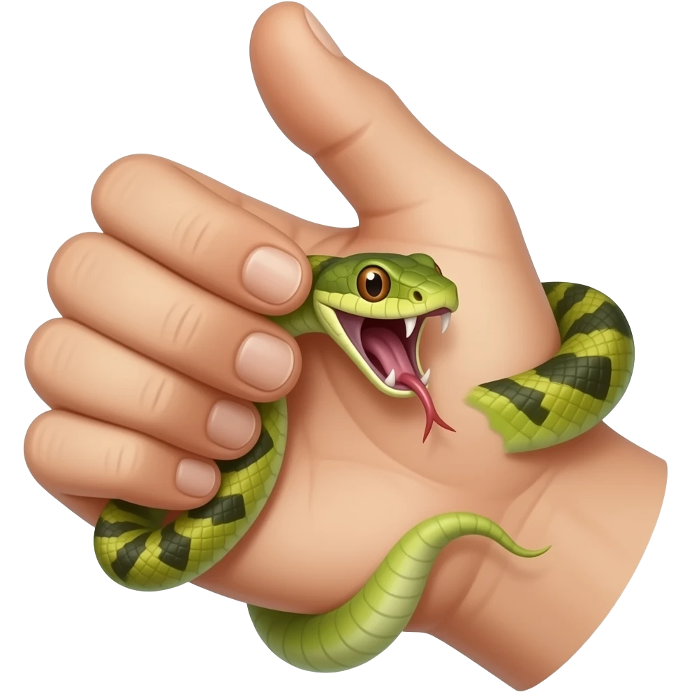snake bite emoji