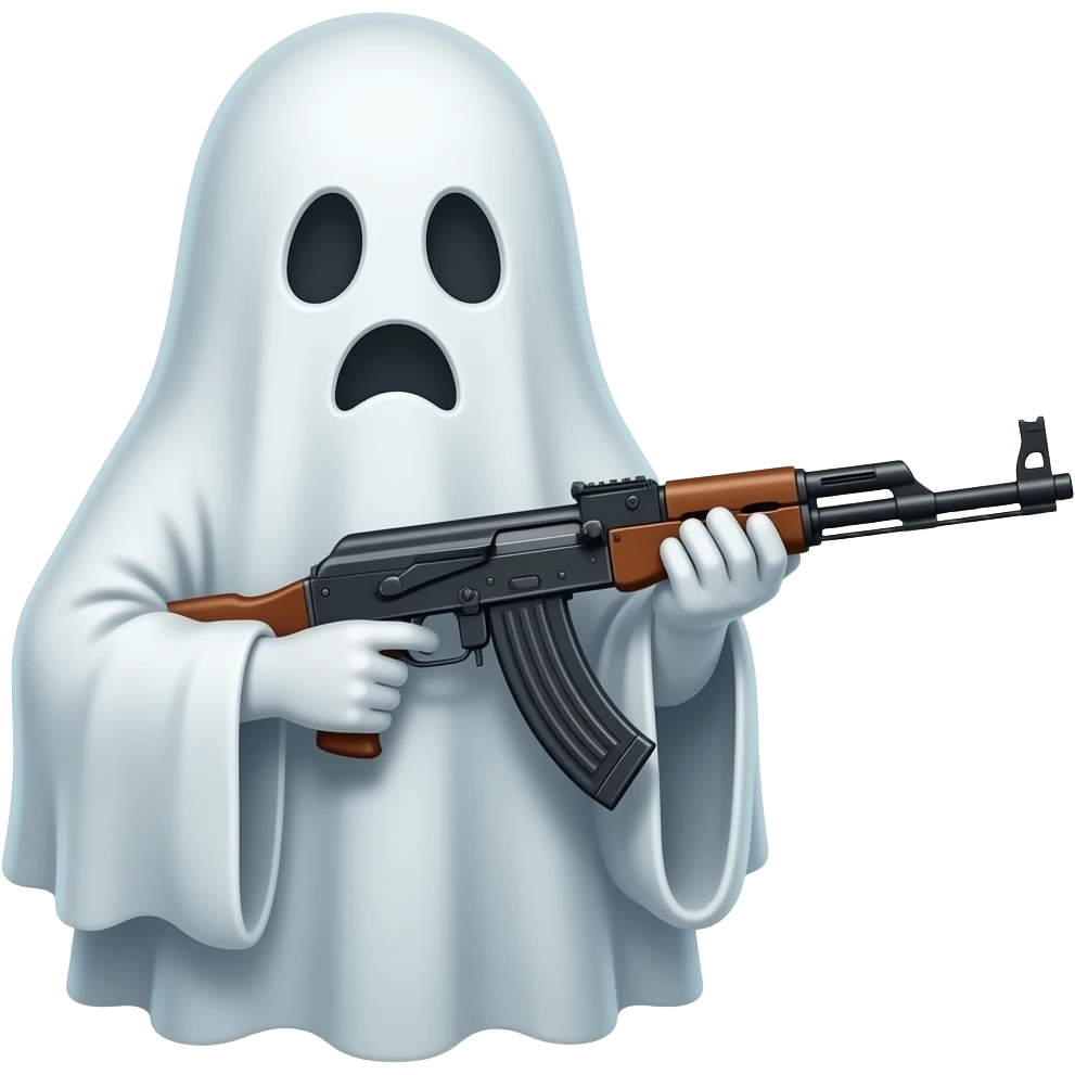 👻 Con fusil emoji