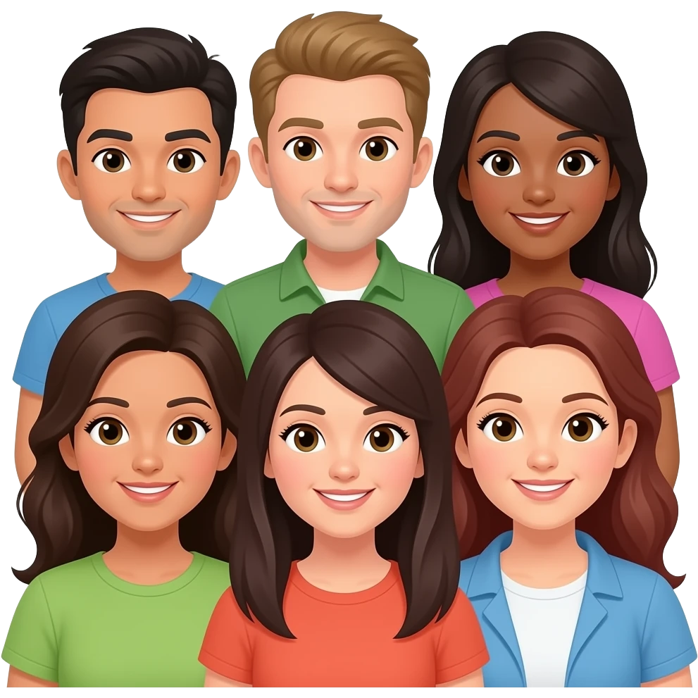 عكس ٧ تا دوست صميمي براي پروفايل گروه emoji